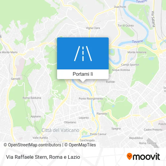 Mappa Via Raffaele Stern