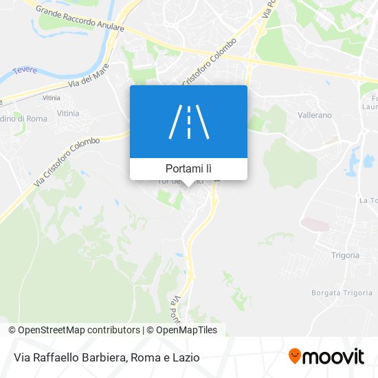 Mappa Via Raffaello Barbiera