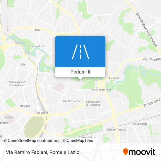 Mappa Via Ramiro Fabiani