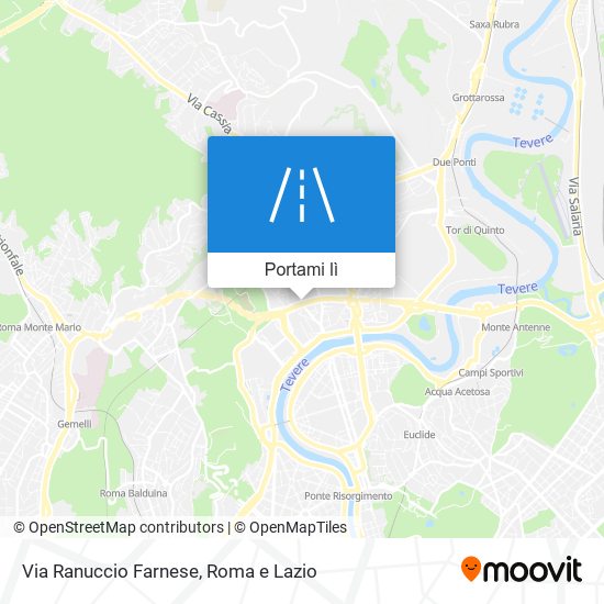 Mappa Via Ranuccio Farnese