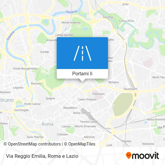 Mappa Via Reggio Emilia