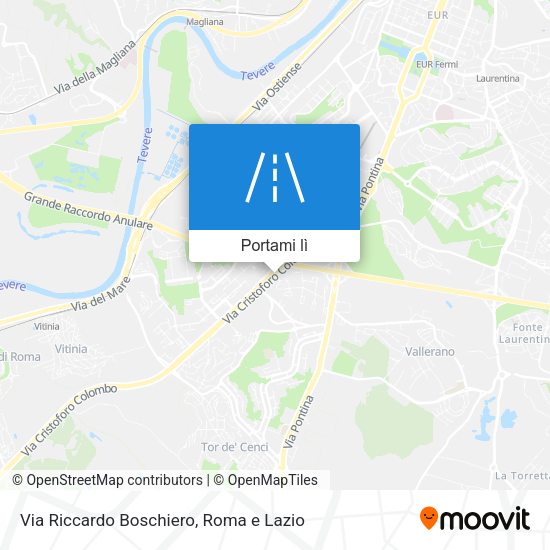 Mappa Via Riccardo Boschiero