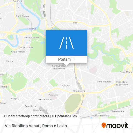 Mappa Via Ridolfino Venuti