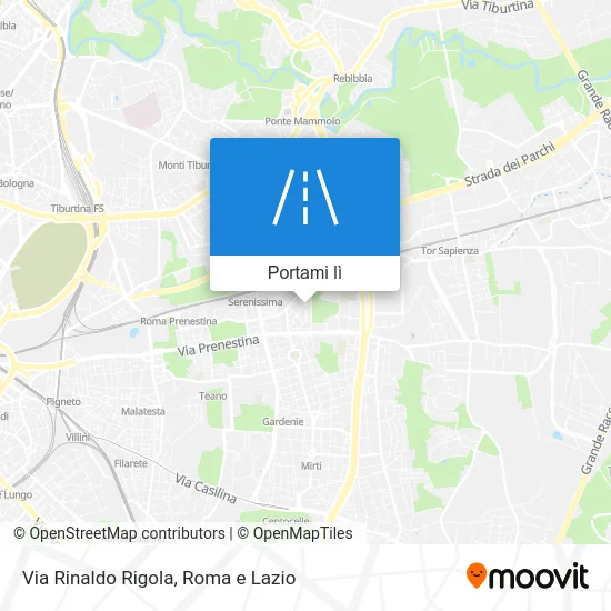 Mappa Via Rinaldo Rigola