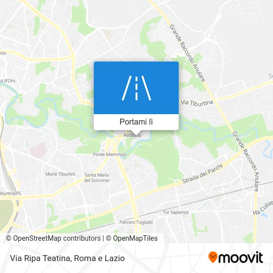 Mappa Via Ripa Teatina