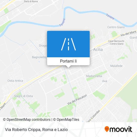 Mappa Via Roberto Crippa