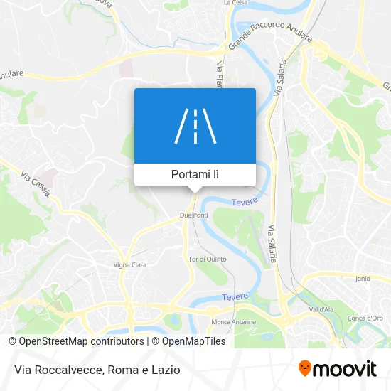 Mappa Via Roccalvecce