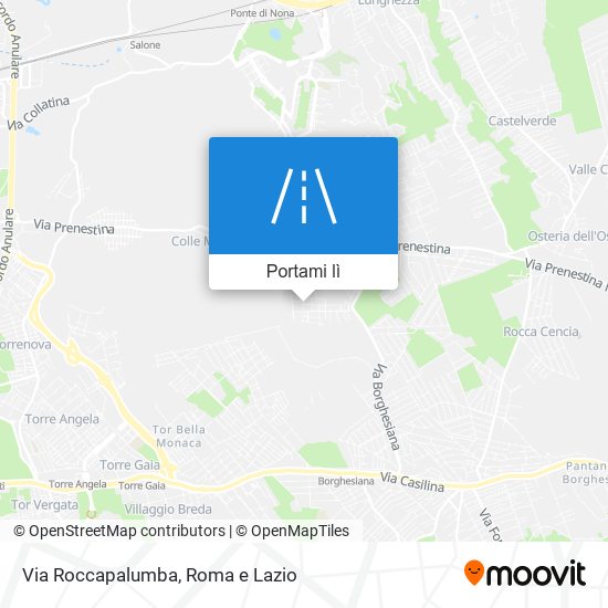 Mappa Via Roccapalumba