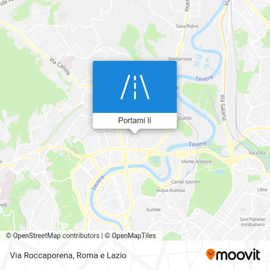 Mappa Via Roccaporena