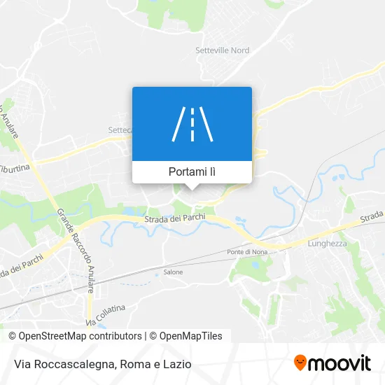 Mappa Via Roccascalegna