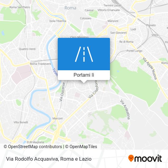 Mappa Via Rodolfo Acquaviva