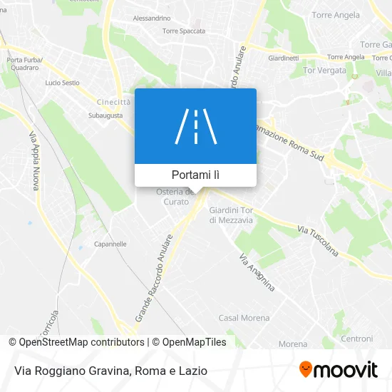 Mappa Via Roggiano Gravina