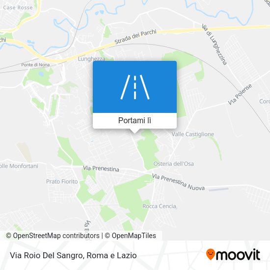 Mappa Via Roio Del Sangro