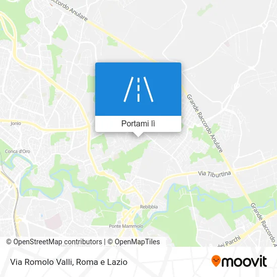 Mappa Via Romolo Valli