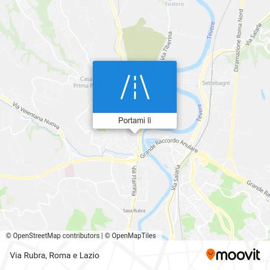 Mappa Via Rubra