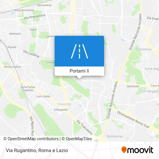 Mappa Via Rugantino