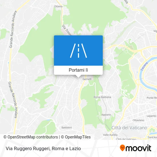 Mappa Via Ruggero Ruggeri