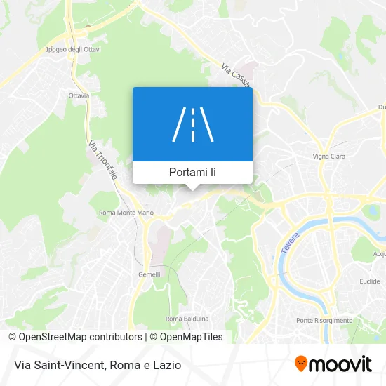 Mappa Via Saint-Vincent