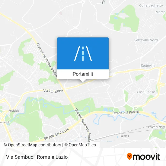 Mappa Via Sambuci