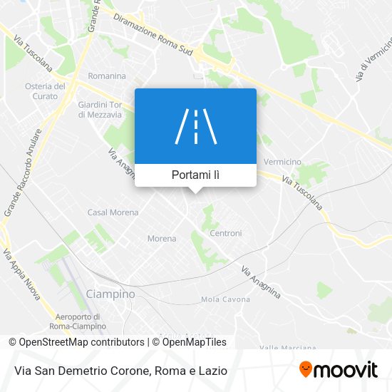 Mappa Via San Demetrio Corone