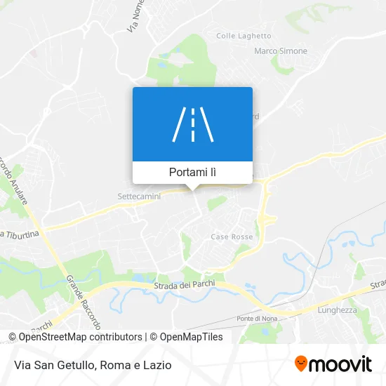 Mappa Via San Getullo