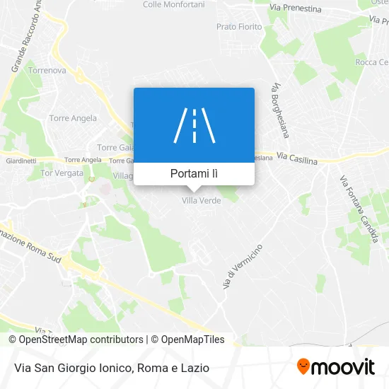 Mappa Via San Giorgio Ionico