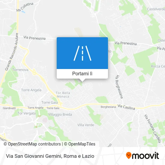 Mappa Via San Giovanni Gemini
