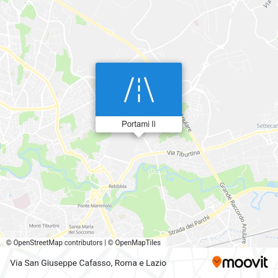 Mappa Via San Giuseppe Cafasso