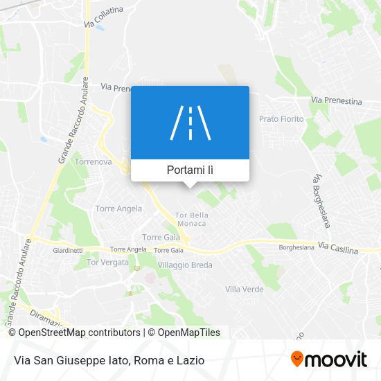 Mappa Via San Giuseppe Iato