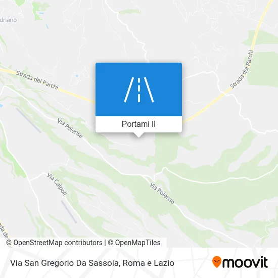 Mappa Via San Gregorio Da Sassola