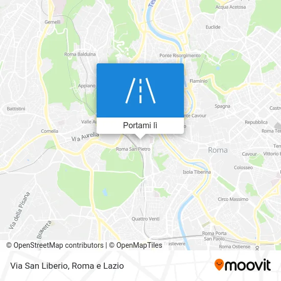 Mappa Via San Liberio