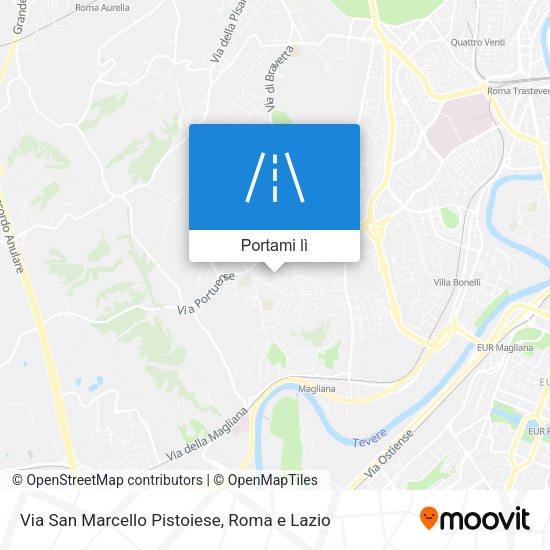 Mappa Via San Marcello Pistoiese