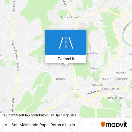 Mappa Via San Melchiade Papa