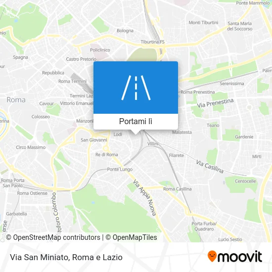 Mappa Via San Miniato