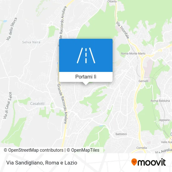 Mappa Via Sandigliano