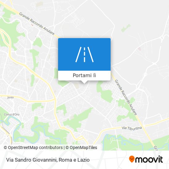 Mappa Via Sandro Giovannini