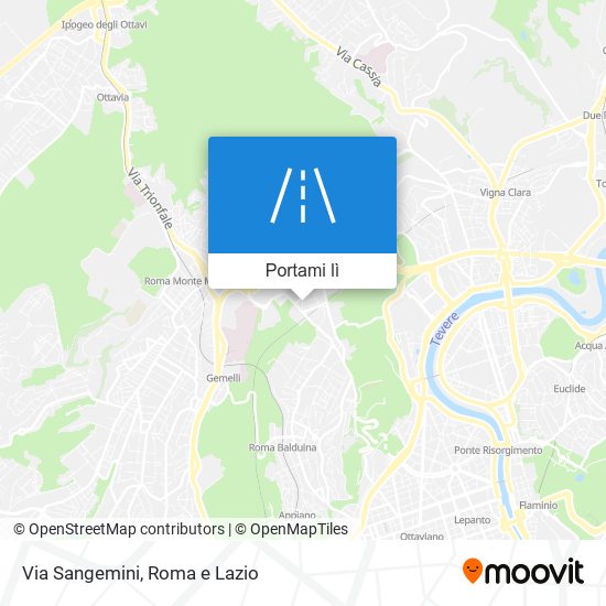 Mappa Via Sangemini