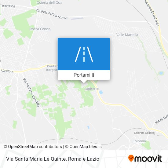 Mappa Via Santa Maria Le Quinte