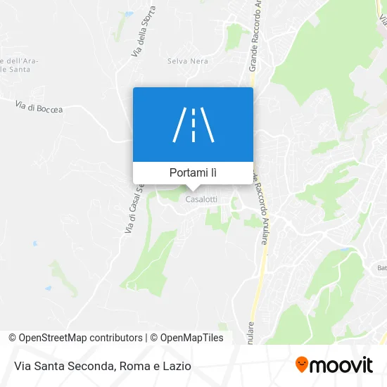 Mappa Via Santa Seconda