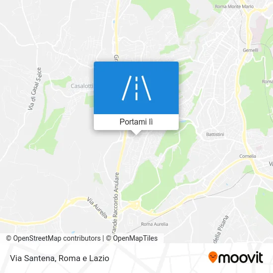 Mappa Via Santena