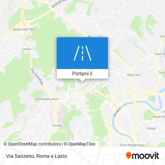 Mappa Via Sanzeno