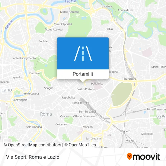 Mappa Via Sapri