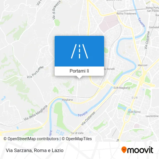 Mappa Via Sarzana