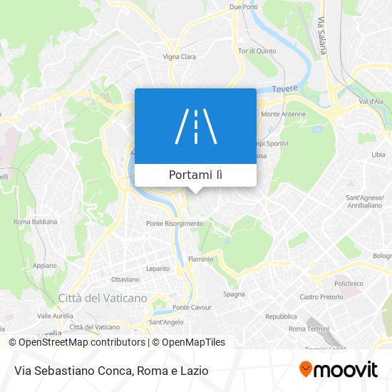 Mappa Via Sebastiano Conca
