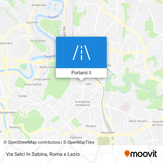 Mappa Via Selci In Sabina