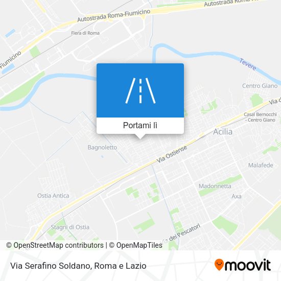 Mappa Via Serafino Soldano