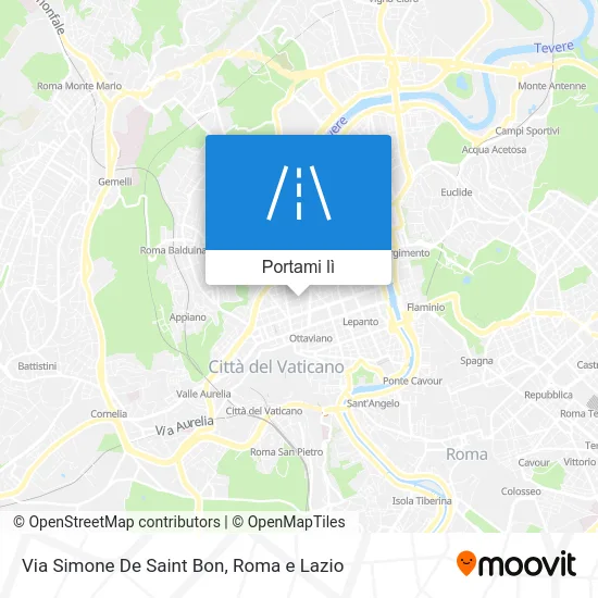Mappa Via Simone De Saint Bon
