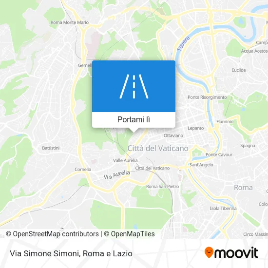 Mappa Via Simone Simoni