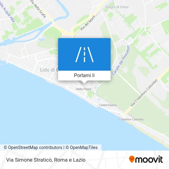 Mappa Via Simone Straticò