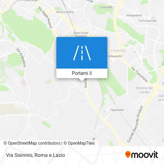 Mappa Via Sisinnio